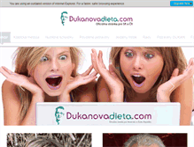Tablet Screenshot of dukanovadieta.com